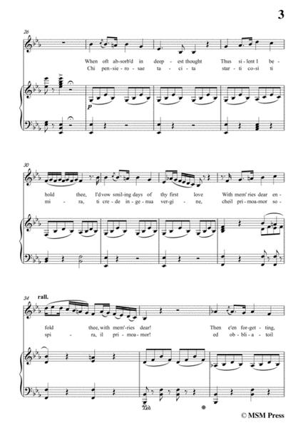 Donizetti-Deh! Non voler costringere,from 'Anna Bolena',in E flat Major,for Voice and Piano image number null