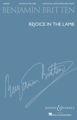 Book cover for Rejoice in the Lamb, Op. 30