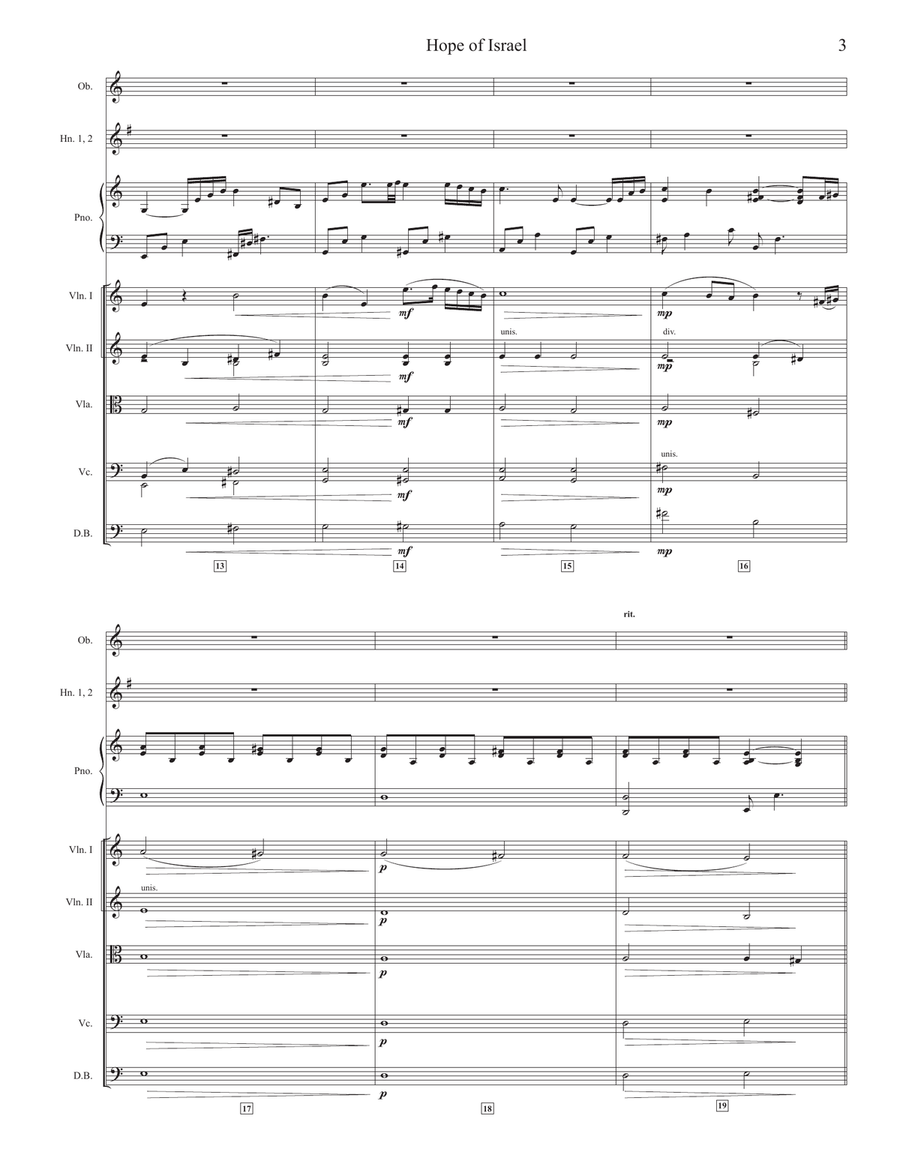 Hope Of Israel Chamber Orchestra scores gallery preview page 3