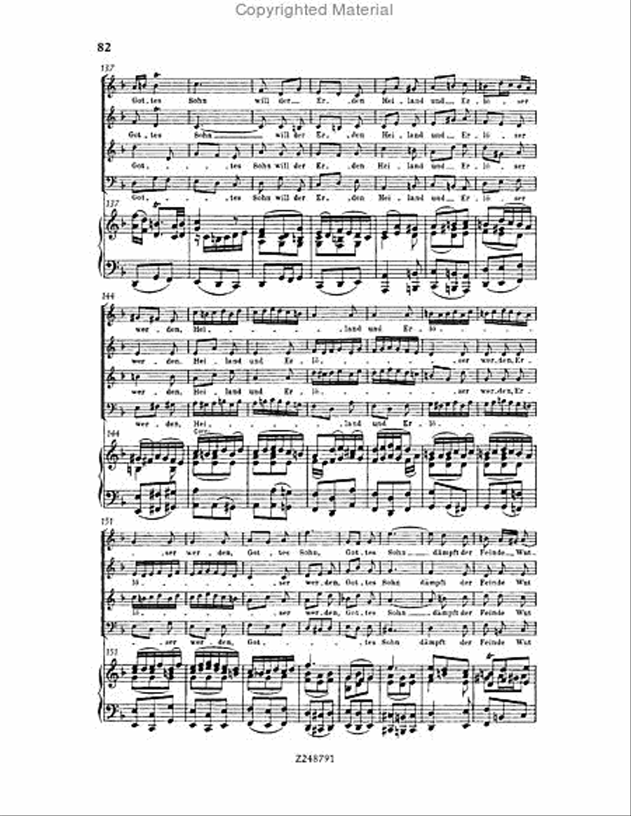 Christmas Oratorio, BWV 248 Choir scores gallery preview page 81