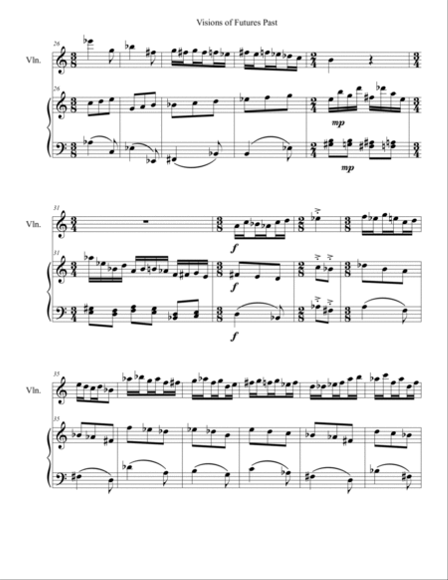 Visions of Futures Past Visions of Futures Past Violin Solo scores gallery preview page 3