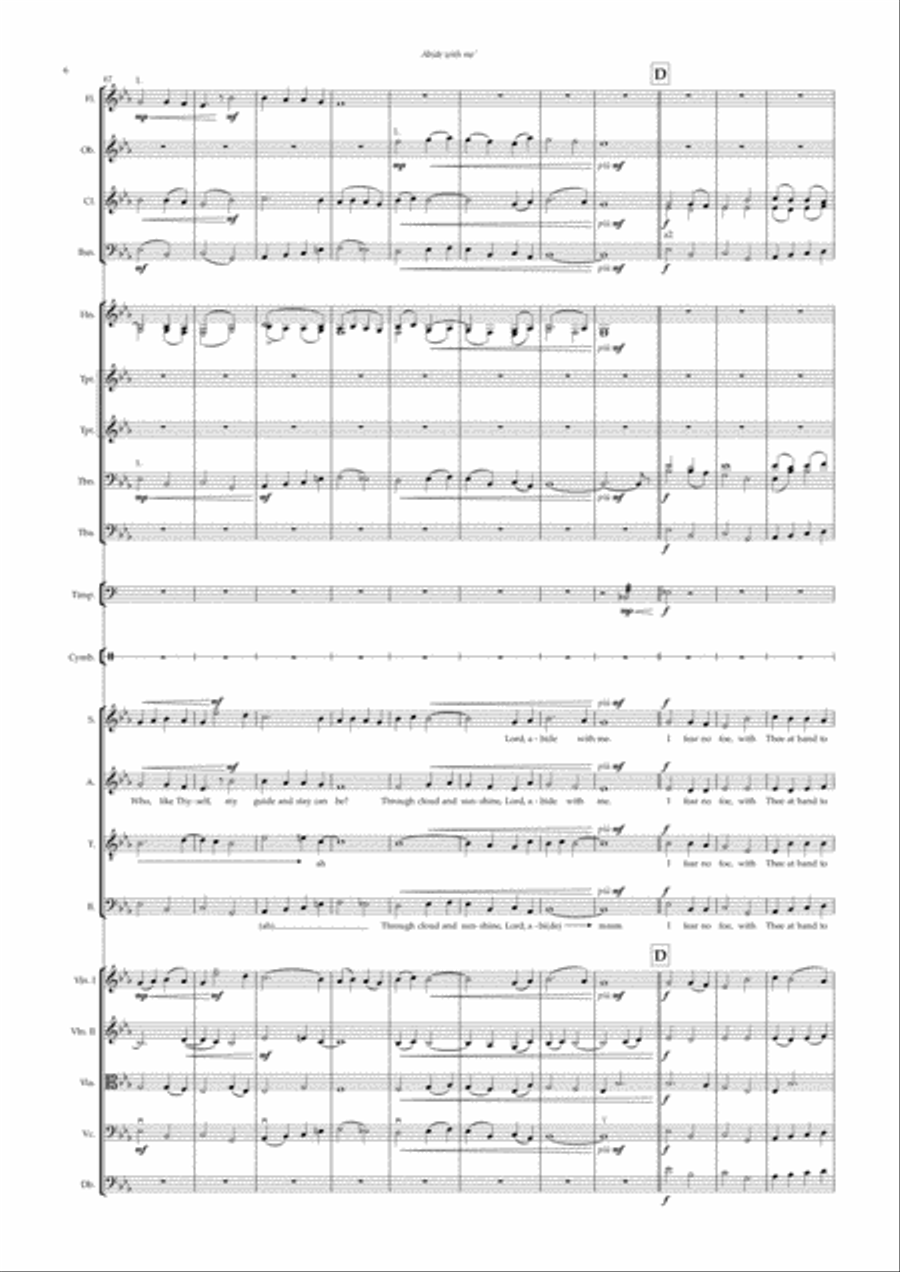 Abide With Me (Choir & Orchestra) Choir scores gallery preview page 6