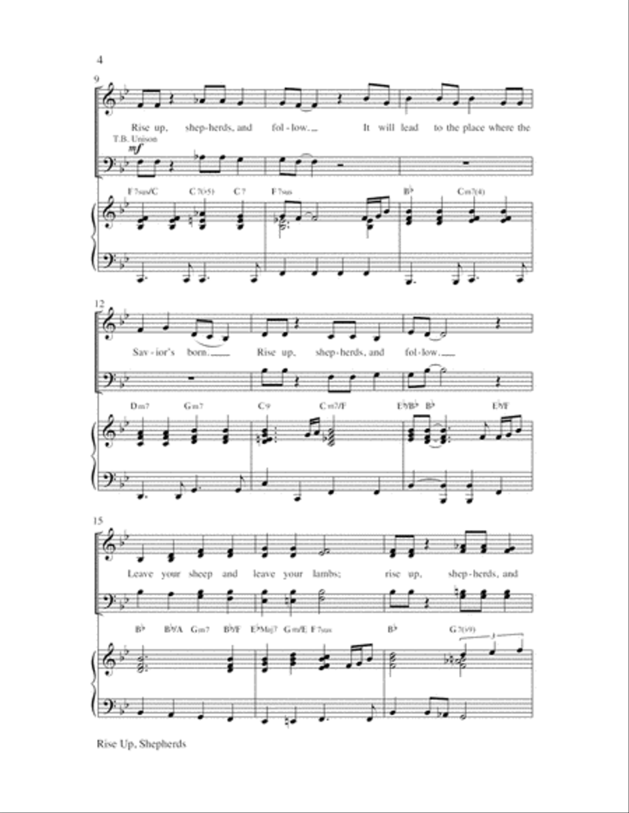 Rise Up, Shepherds Choir scores gallery preview page 4