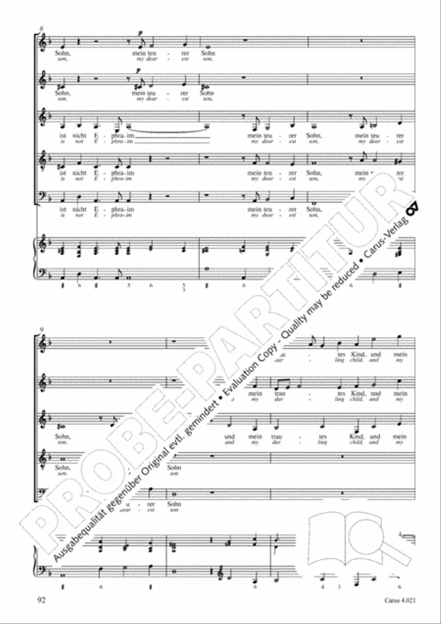 Schein: Israelsbrunnlein. Fontana d'Israel. Complete edition Choir scores gallery preview page 99