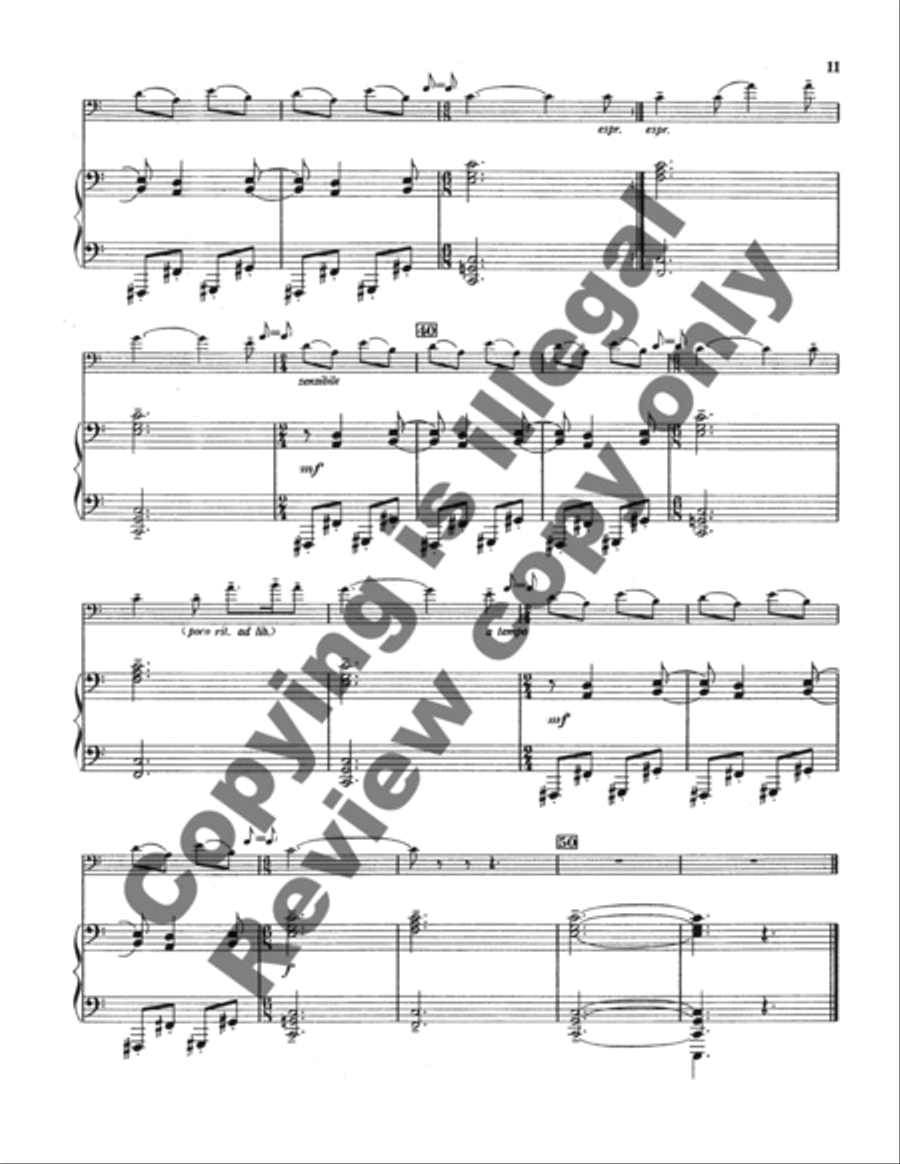 Sonata for Bassoon and Piano Bassoon Solo scores gallery preview page 4