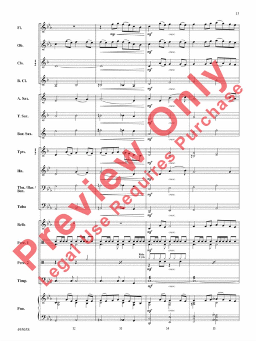 Awesome Sauce Concert Band scores gallery preview page 14