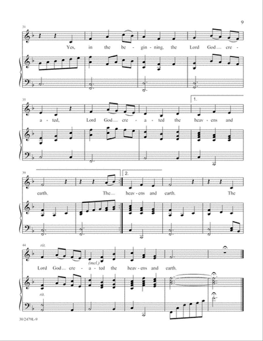 Scripture Songs Unison Choir scores gallery preview page 10