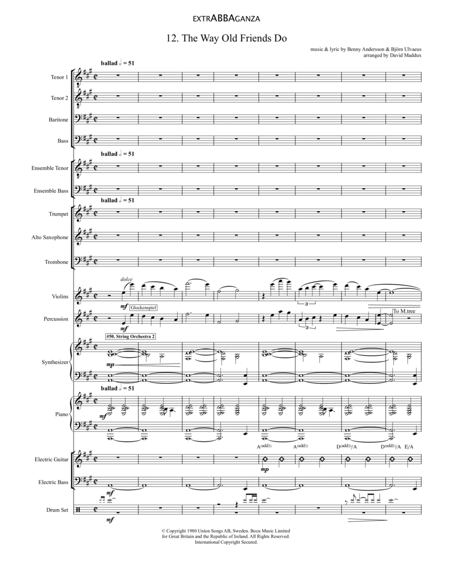 The Way Old Friends Do Large Ensemble scores gallery preview page 1
