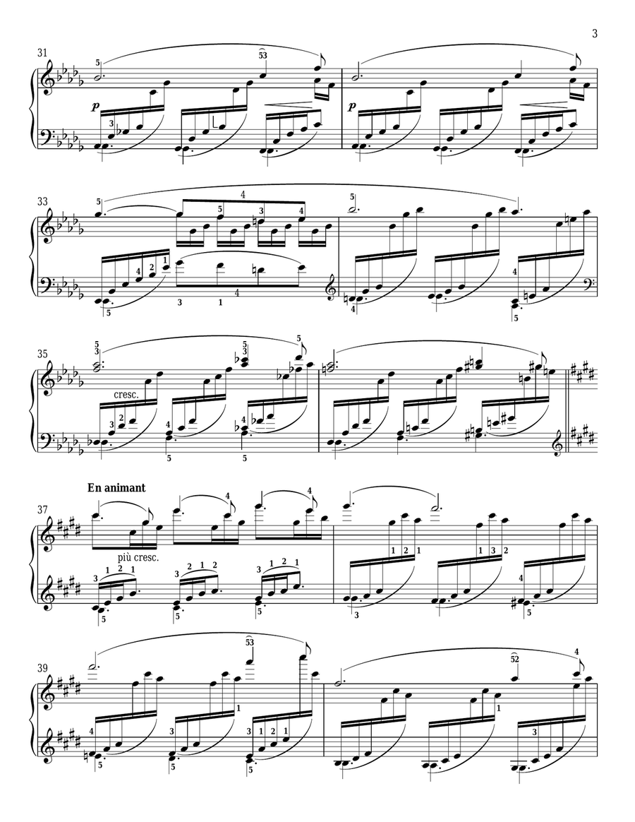 Clair De Lune Piano Solo scores gallery preview page 3