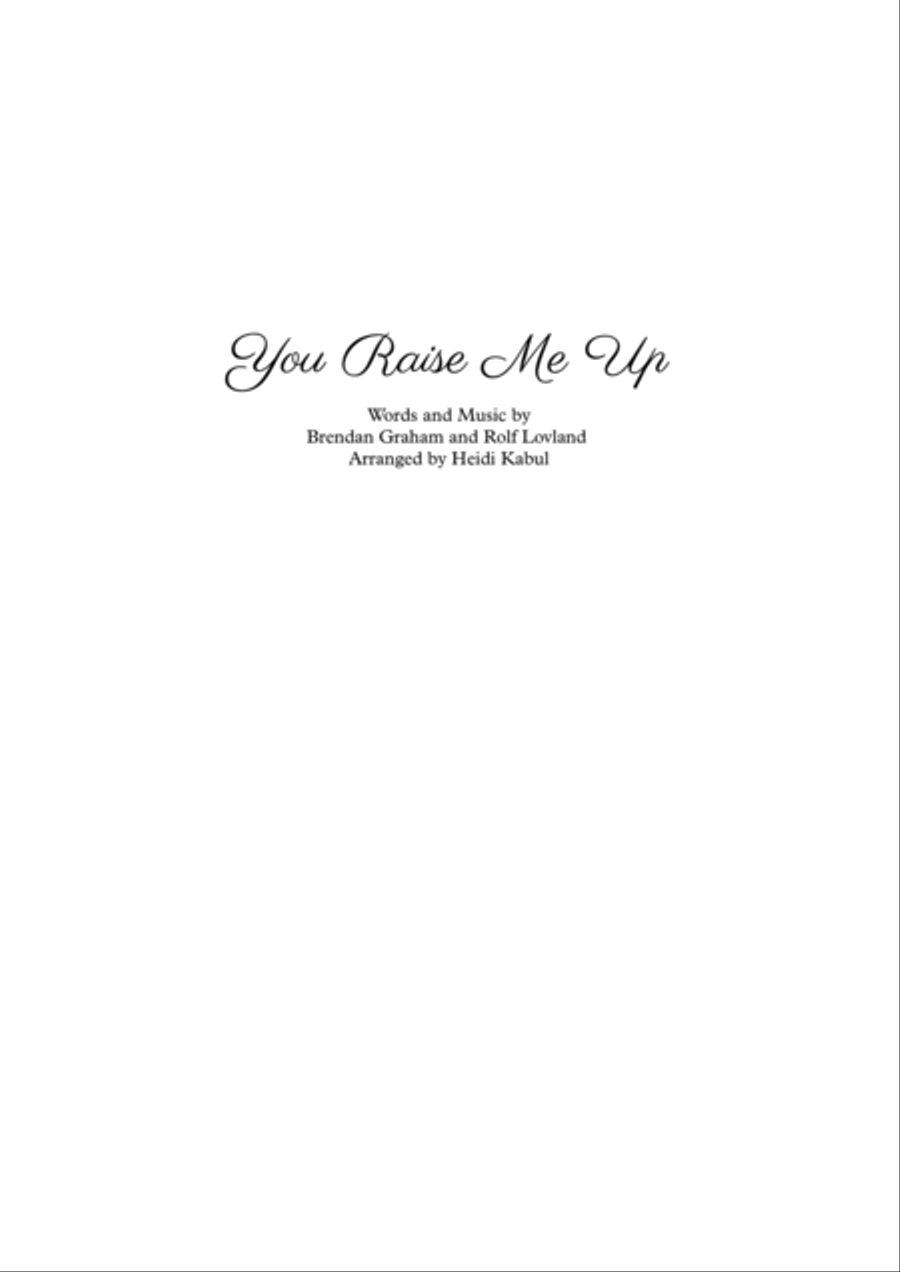 You Raise Me Up You Raise Me Up Piano Solo scores gallery preview page 1