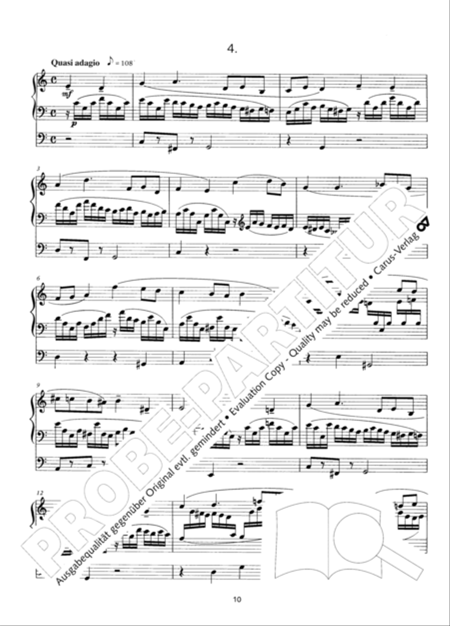 Zwolf Trios fur die Orgel Organ Solo scores gallery preview page 11