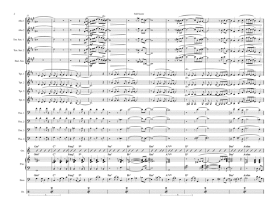 Quiet Nights Of Quiet Stars (Corcovado) Jazz Ensemble scores gallery preview page 2