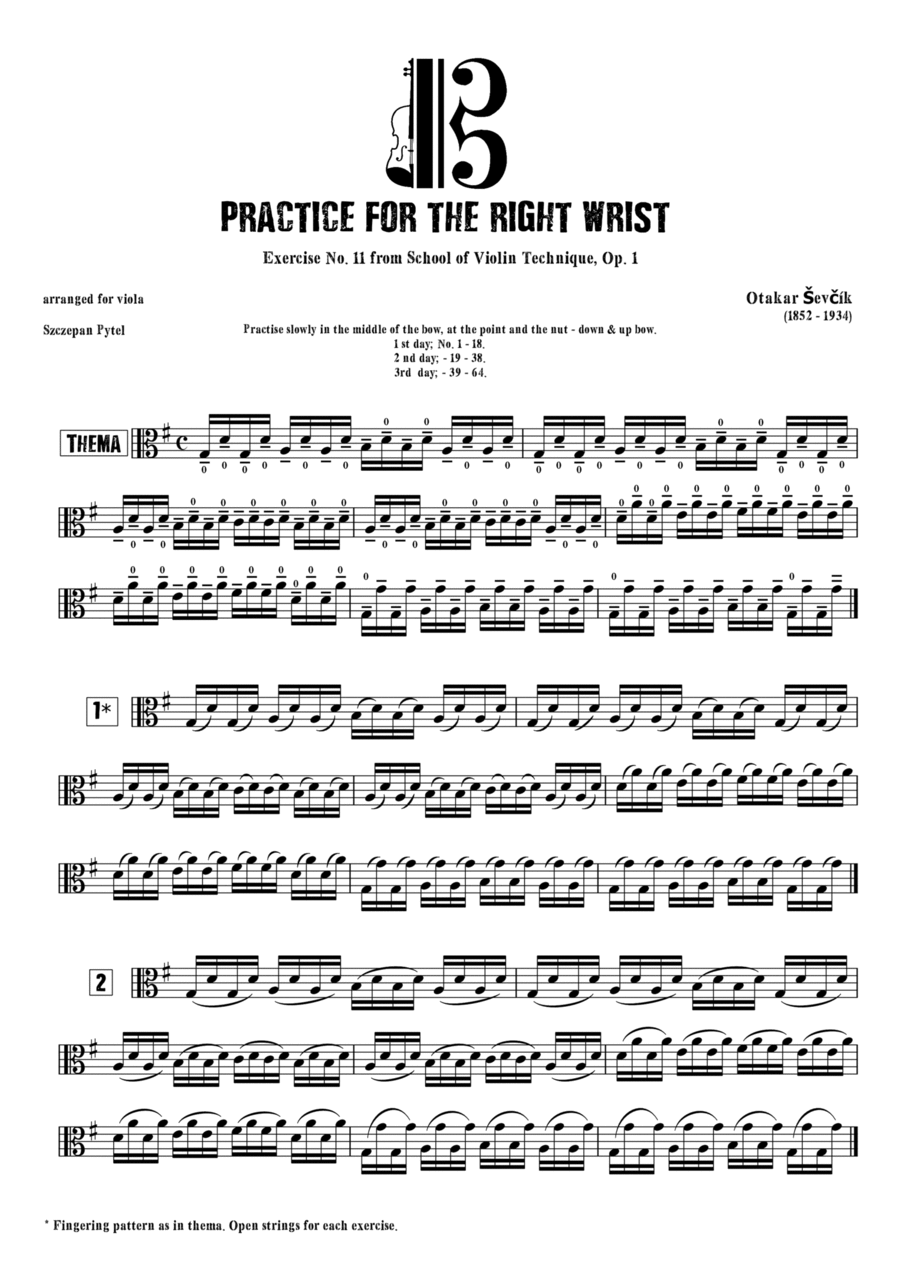 O. Sevcik Exercise No. 11 from School of Violin Technique Op. 1 arr. by Szczepan Pytel .pdf by Ottakar Sevcik Violin Digital Sheet Music Sheet Music Plus