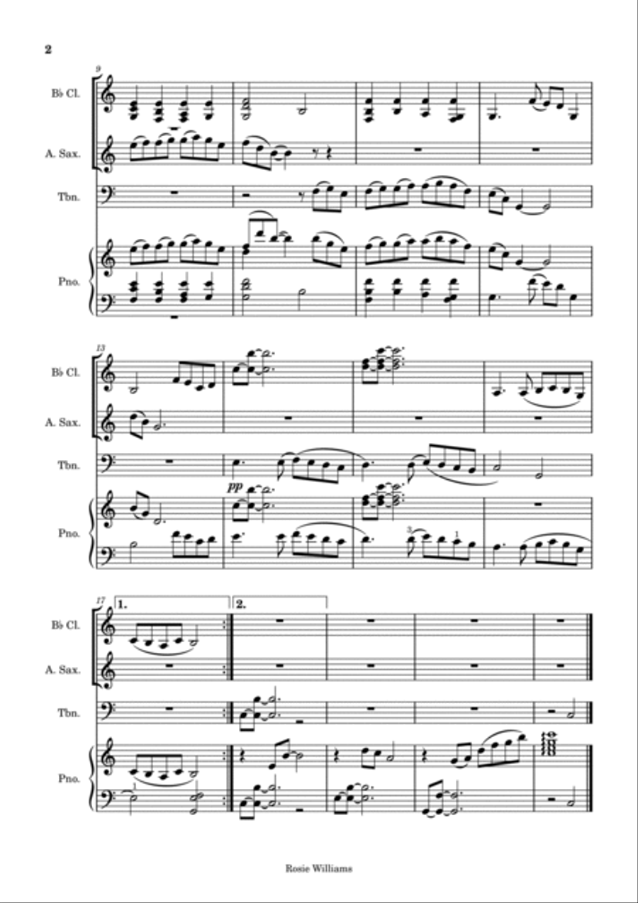 Saturday Sax Jazz Ensemble scores gallery preview page 3
