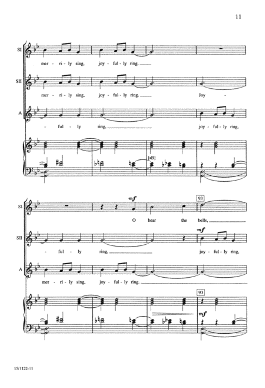 Ukrainian Bell Carol SSA scores gallery preview page 11