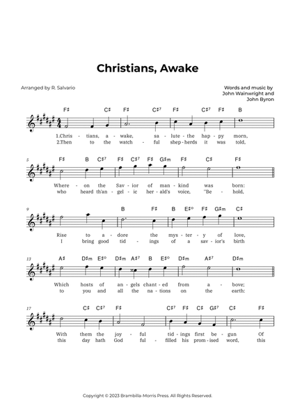 Christians, Awake (Key of F-Sharp Major) image number null