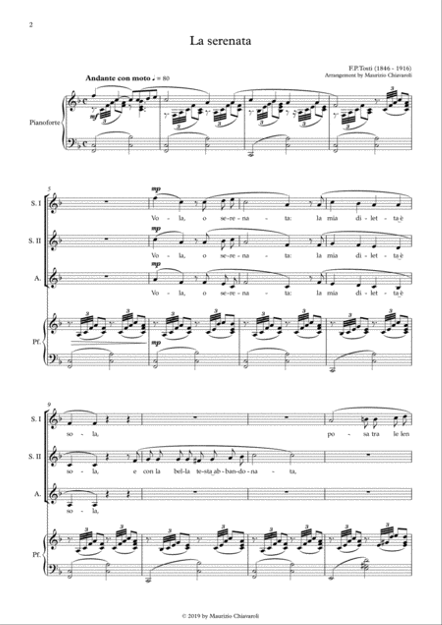 La serenata SSA scores gallery preview page 2