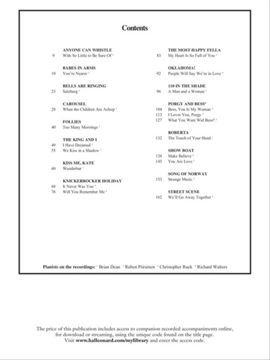 Singer's Musical Theatre Anthology – Volume 1 Voice scores gallery preview page 7