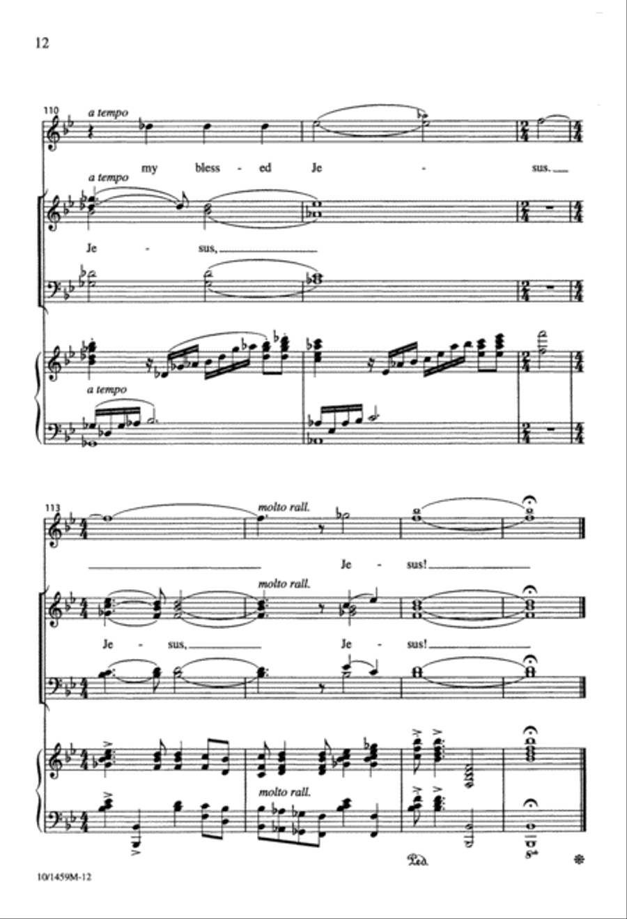 Blessed Jesus Divisi scores gallery preview page 12