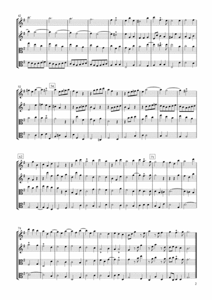 Sonata Op.34-2 for Two Violins & Two Violas image number null