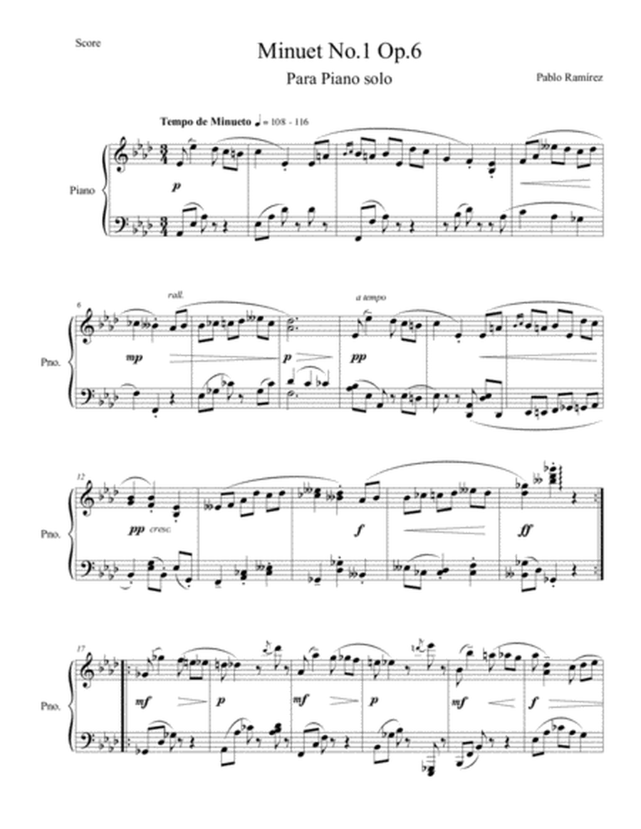 Minuet in Ab Major for Piano Solo image number null