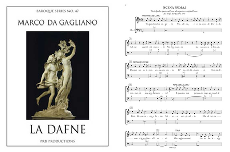 Opera, 'La Dafne' (score)