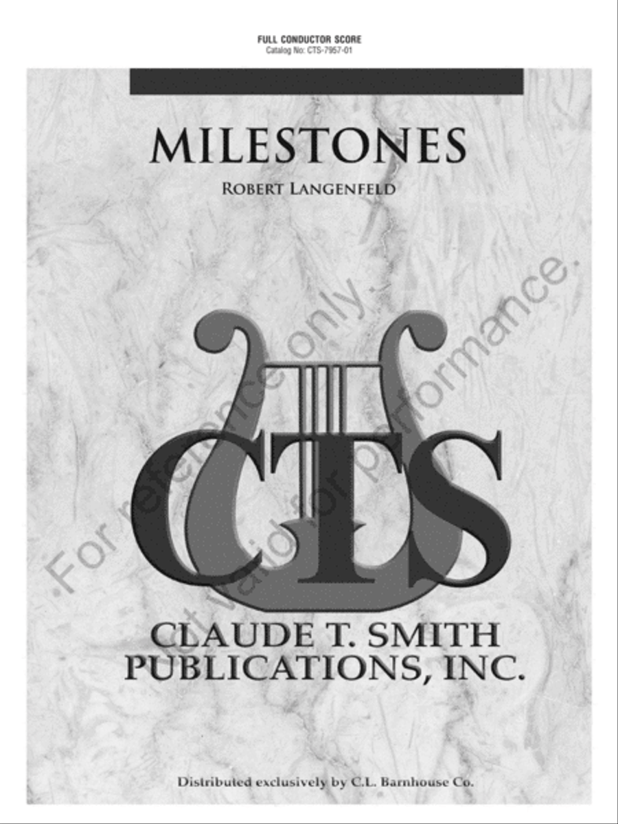 Milestones Milestones Concert Band scores gallery preview page 2