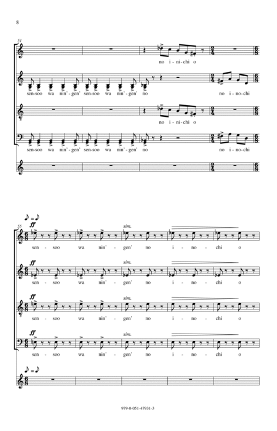 Sensoo 4-Part scores gallery preview page 6