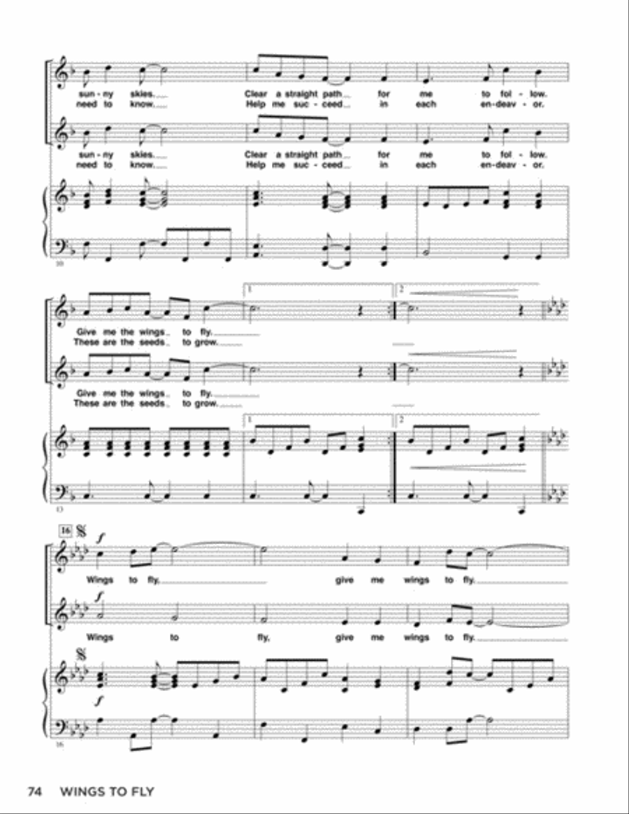 Wings to Fly Choir scores gallery preview page 7