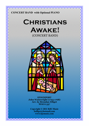 Book cover for Christians Awake - Concert Band Score and Parts PDF