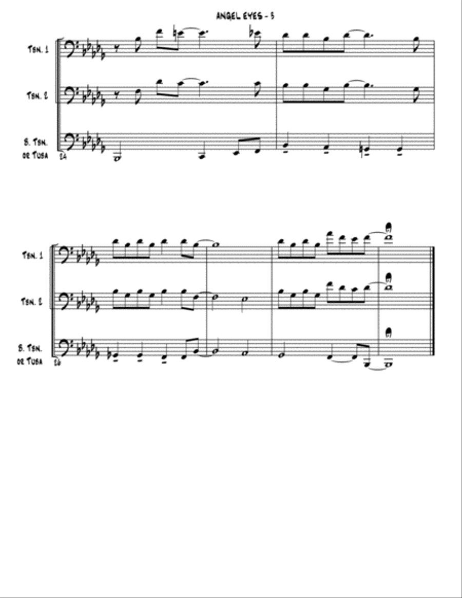 Angel Eyes Angel Eyes Trombone Trio scores gallery preview page 4