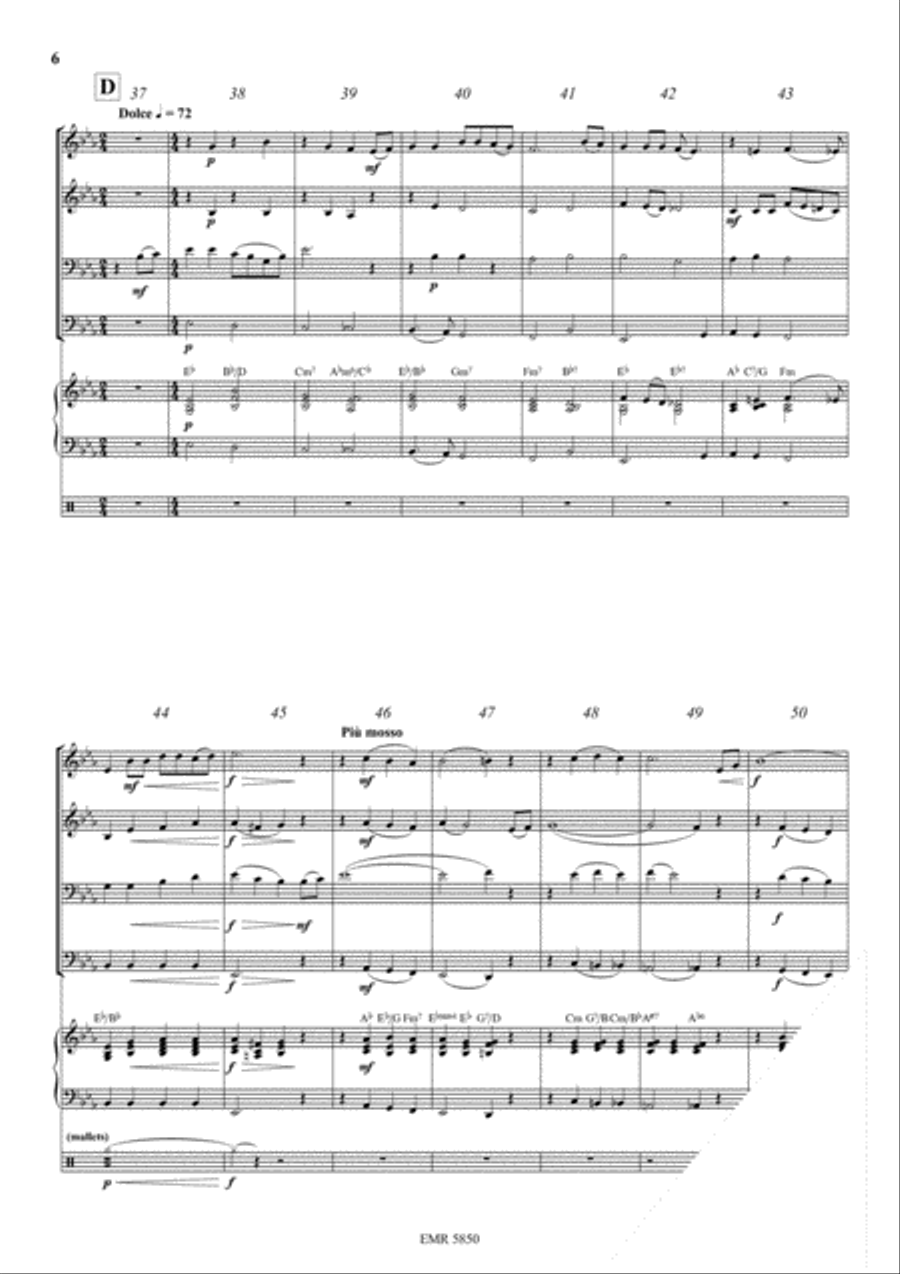 Shell' Be Coming Round The Mountain Brass Ensemble scores gallery preview page 6