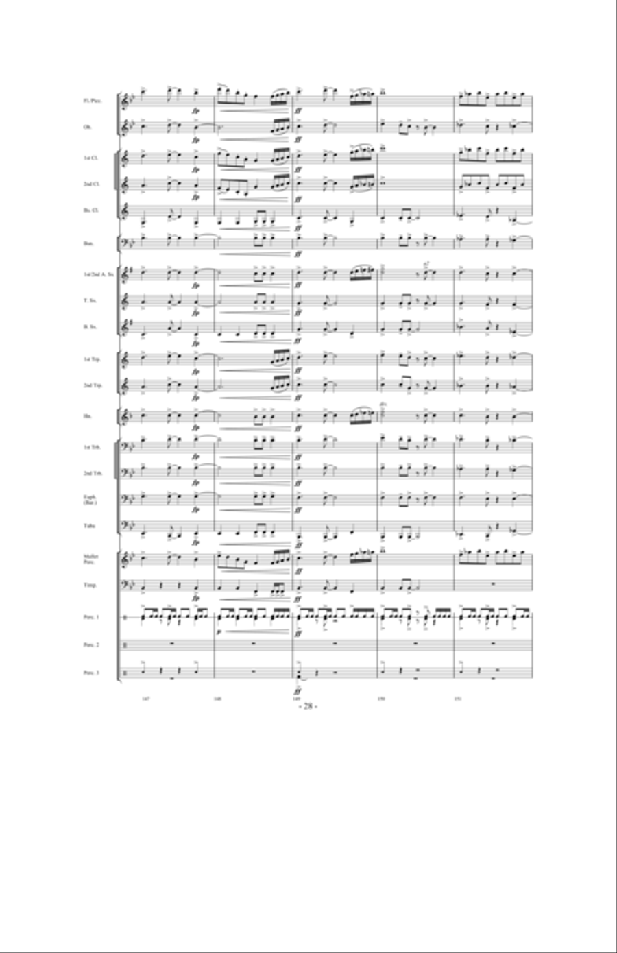 Saturn: The Ringed Planet Concert Band scores gallery preview page 27