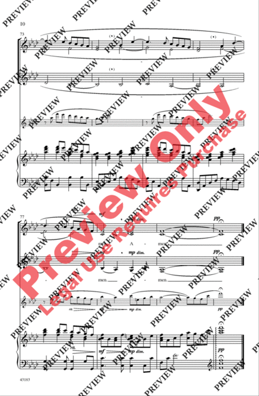 Ave Maria Ave Maria Women's Choir scores gallery preview page 10