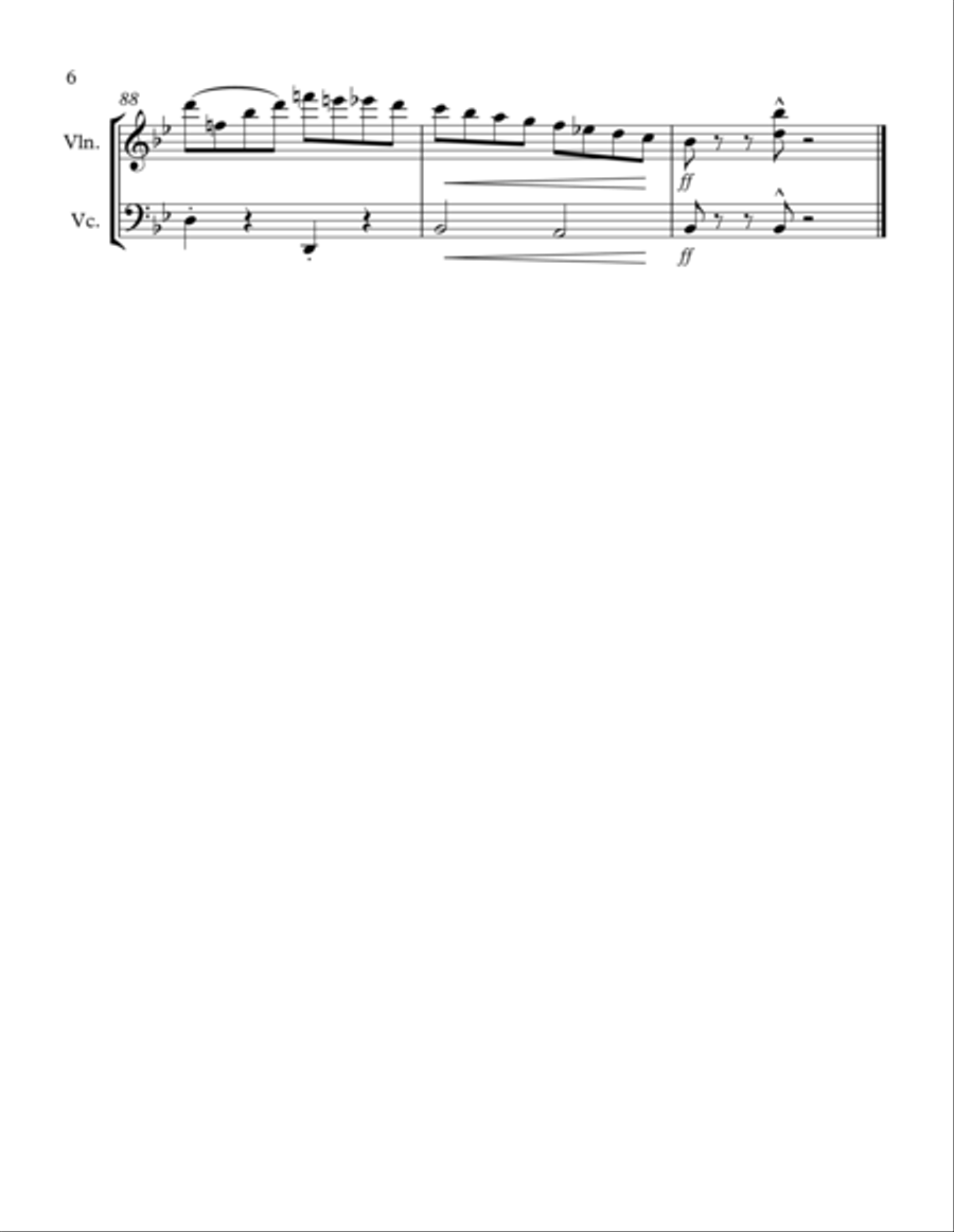 Tico Tico no Fuba: Violin & Cello Duet String Duet scores gallery preview page 6