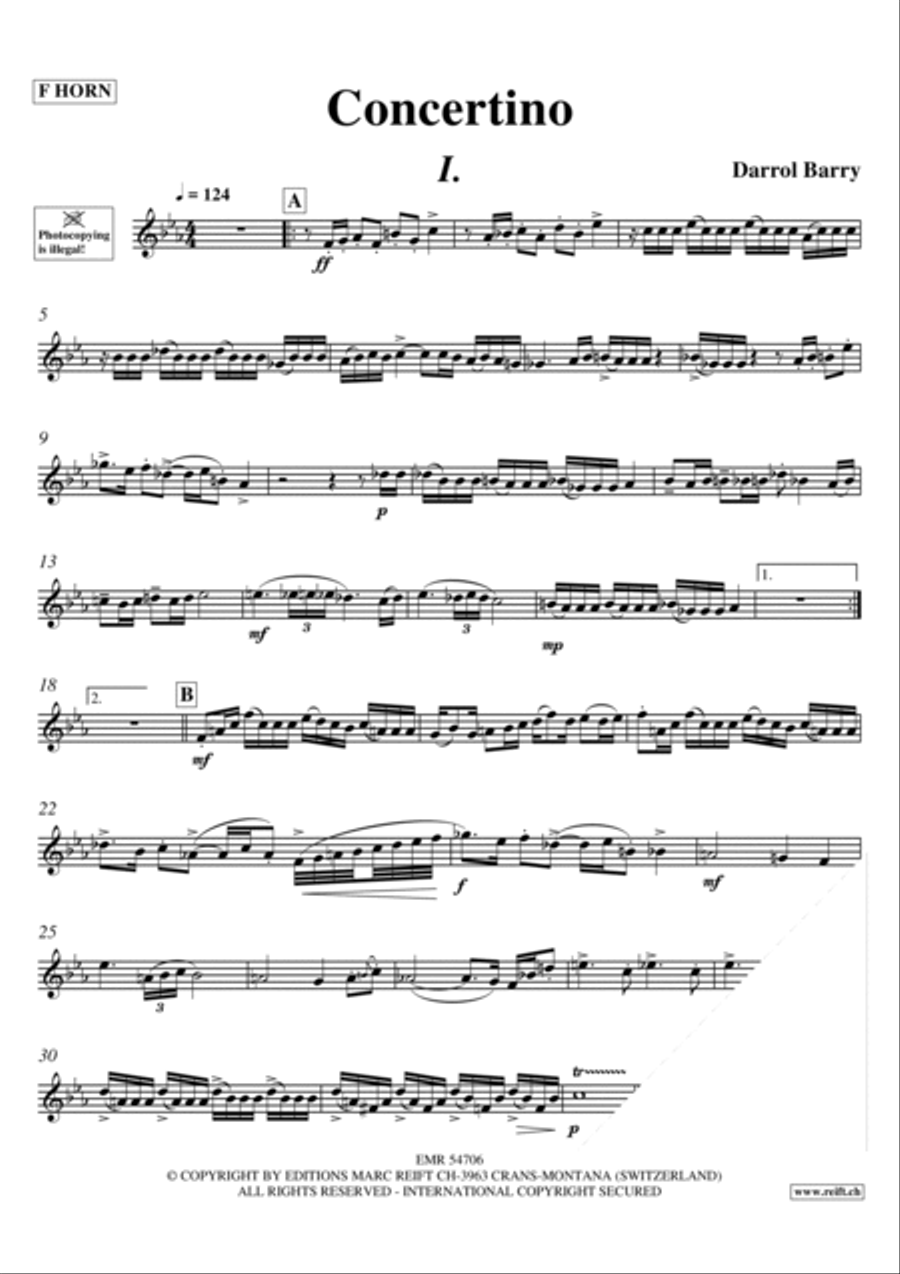 Concertino Horn scores gallery preview page 3
