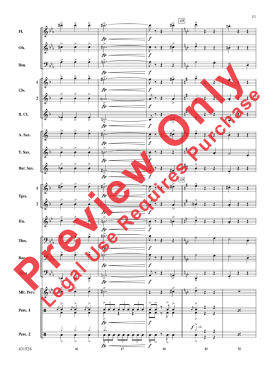 The Kings of Swing Concert Band scores gallery preview page 16