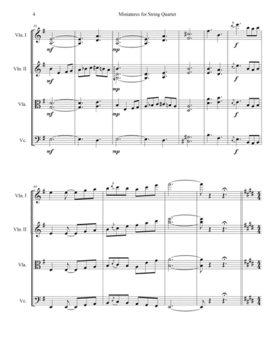 Miniatures for String Quartet - 山々の授け物 image number null