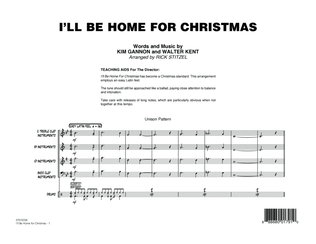 I'll Be Home for Christmas - Conductor Score (Full Score)