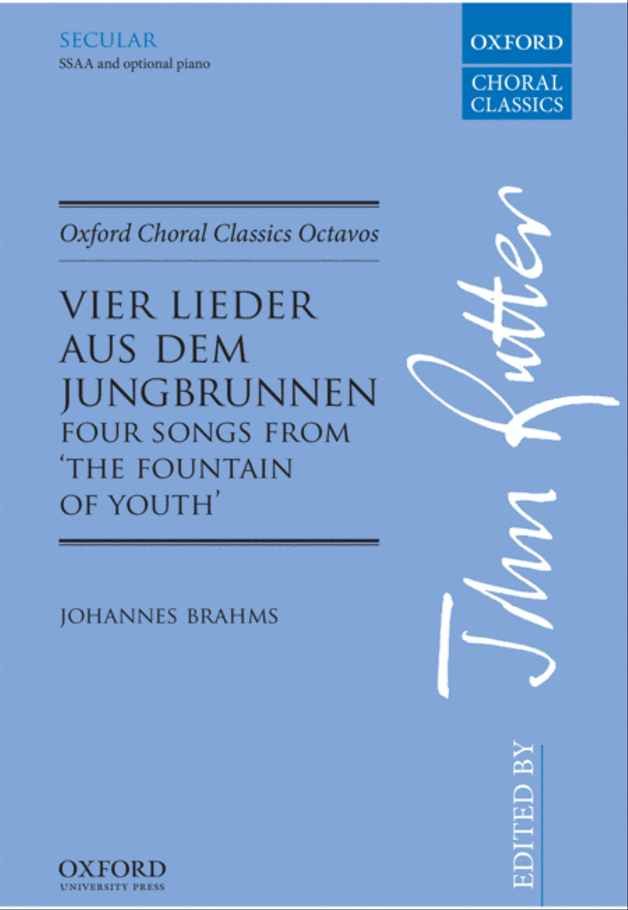 Vier Lieder aus dem Jungbrunnen (Four Songs from The Fountain of Youth) 4-Part scores gallery preview page 1