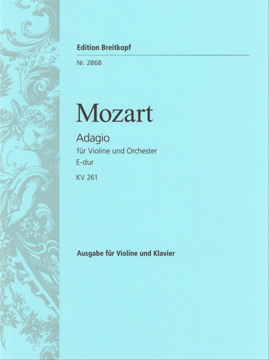 Adagio in E major K. 261 Violin Solo scores gallery preview page 1