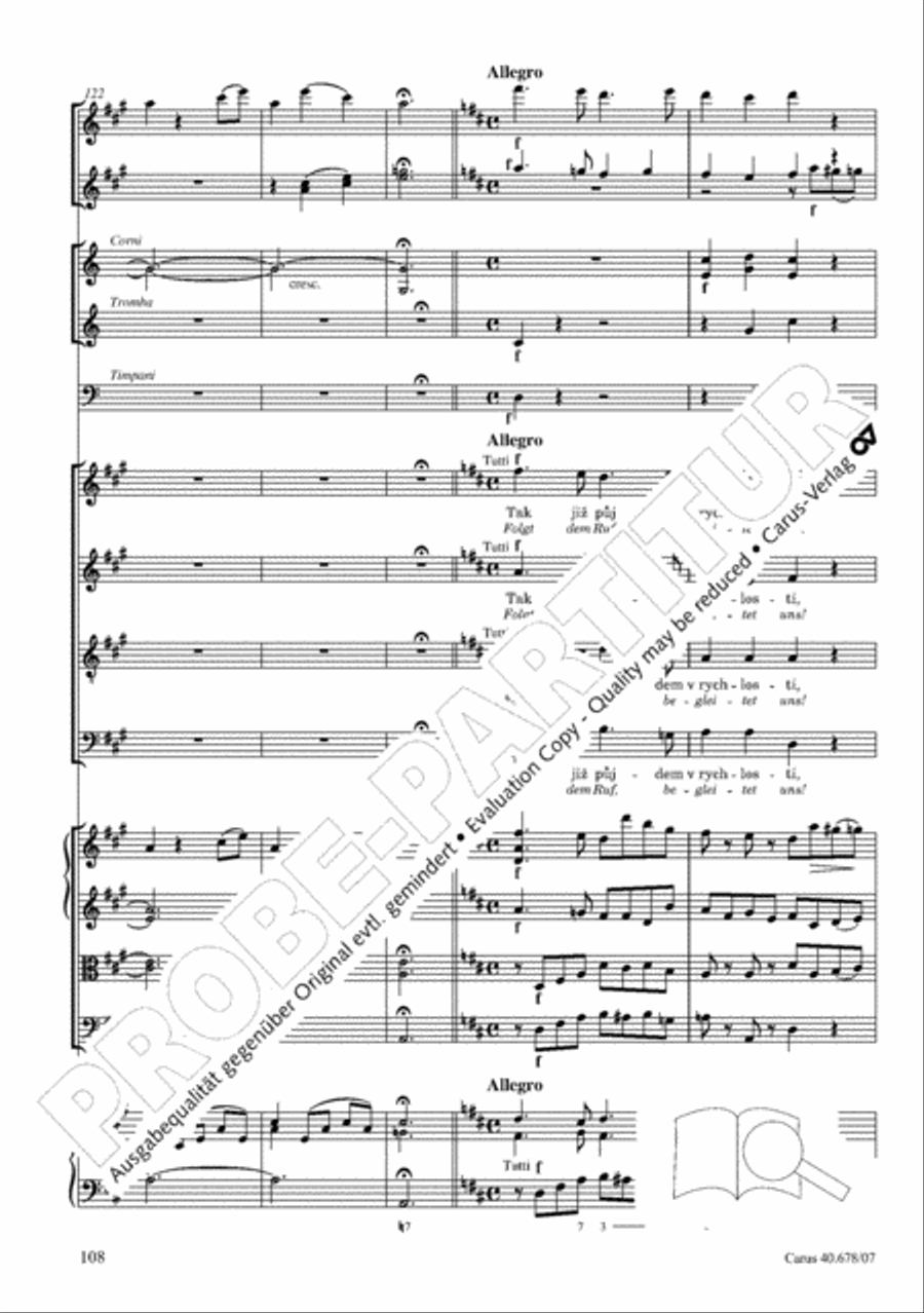 Missa pastoralis bohemica 4-Part scores gallery preview page 121