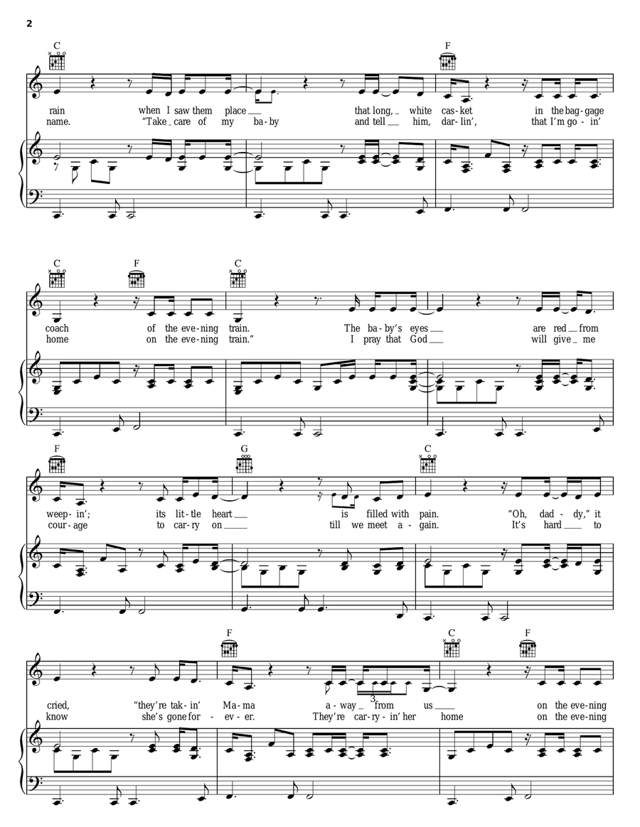 On The Evening Train Acoustic Guitar scores gallery preview page 2