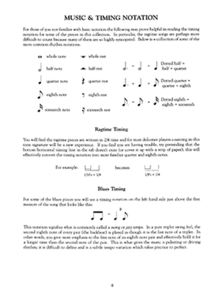 Blues & Ragtime for Fretted Dulcimer