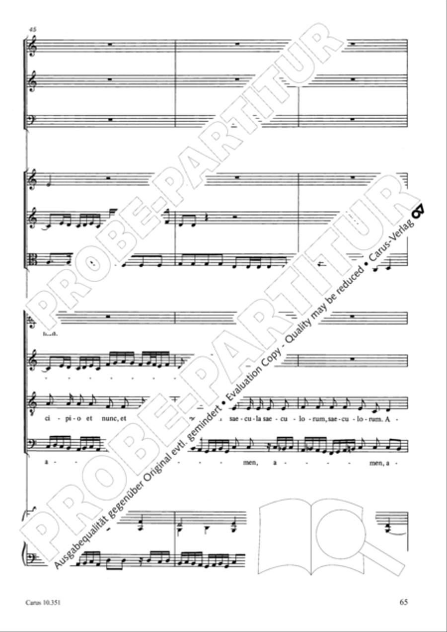Magnificat Magnificat 4-Part scores gallery preview page 66
