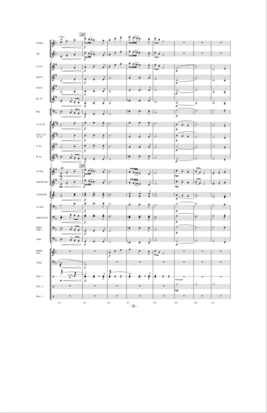 Dragons Fly on the Winds of Time Concert Band scores gallery preview page 27
