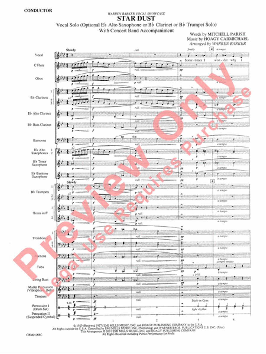 Star Dust Concert Band scores gallery preview page 4