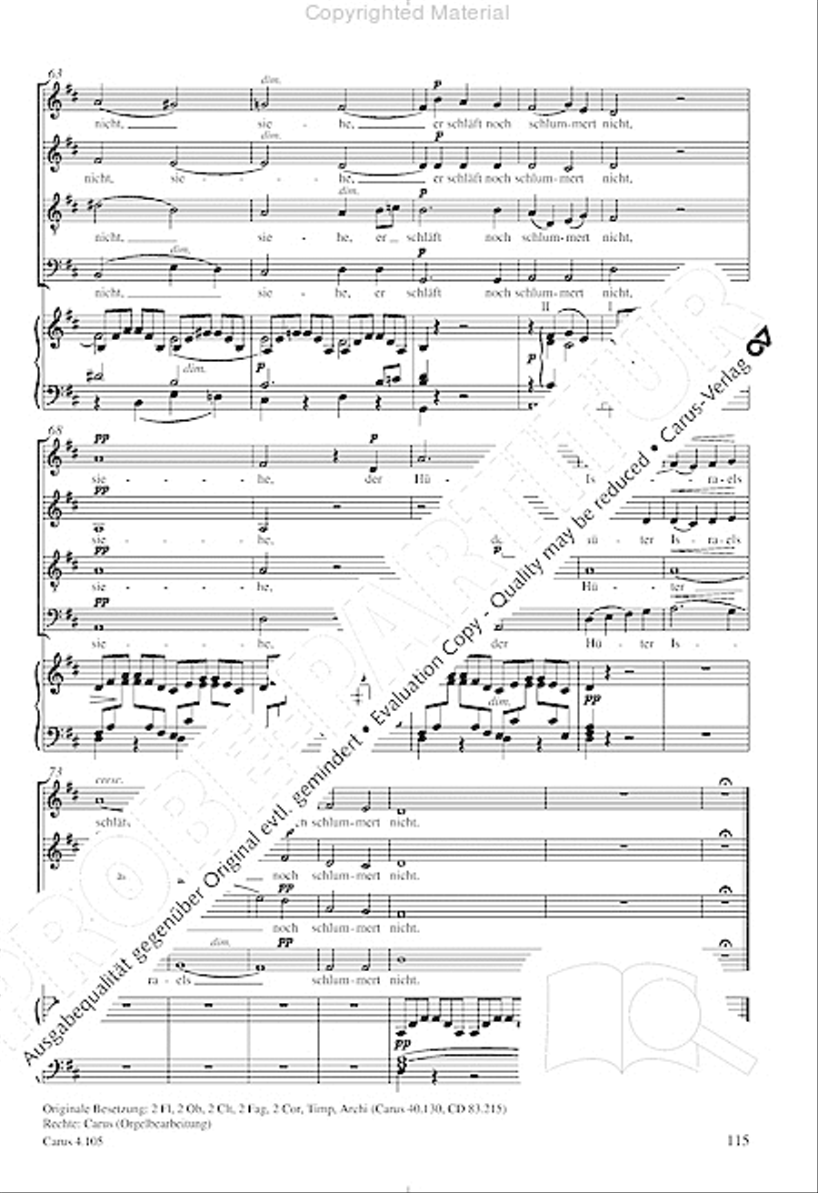 Choral collection Mendelssohn - editionchor Choir scores gallery preview page 116