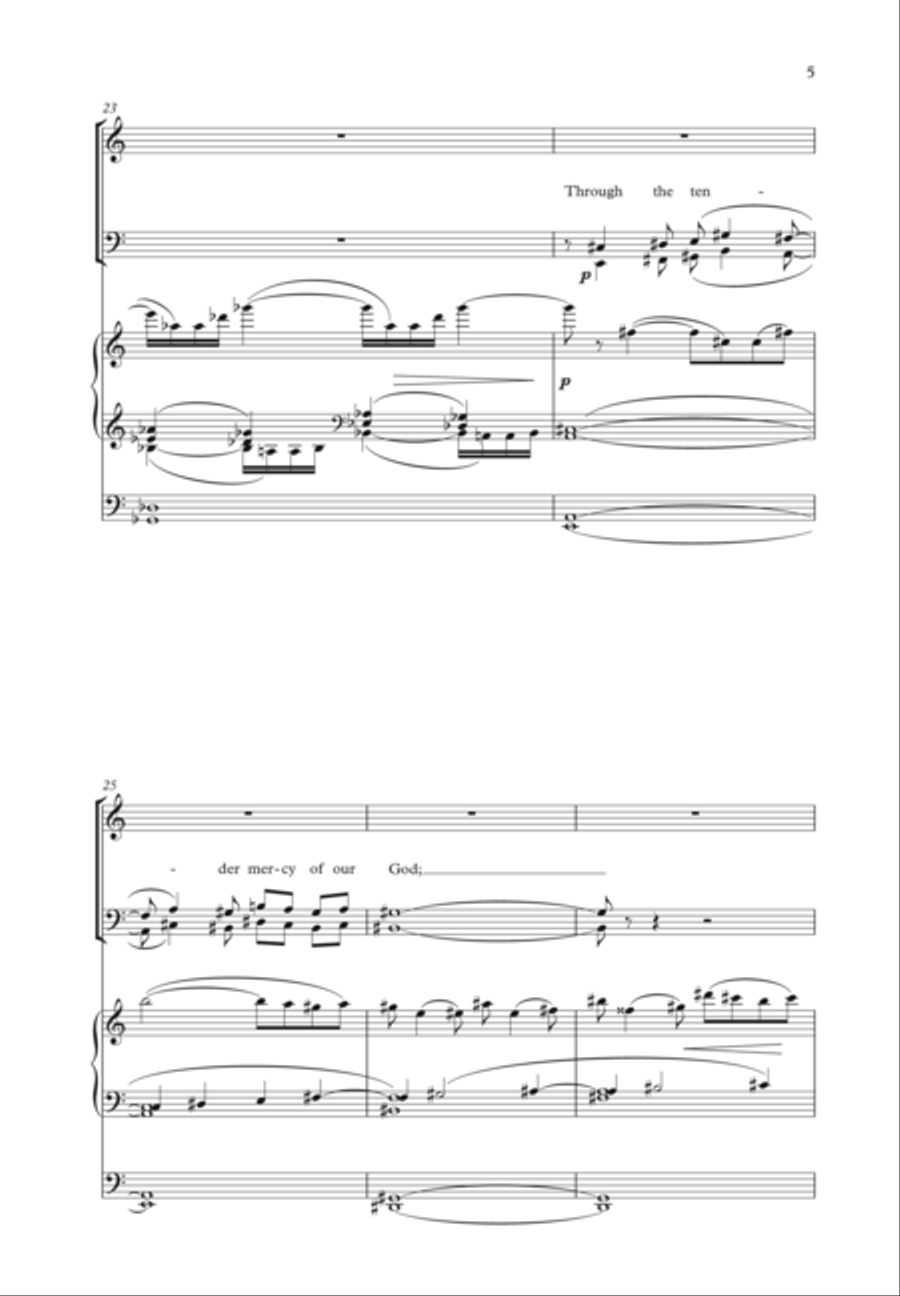 And Thou, Child, Shalt Be Called Choir scores gallery preview page 5