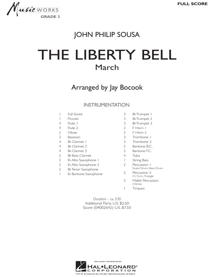 The Liberty Bell - Full Score